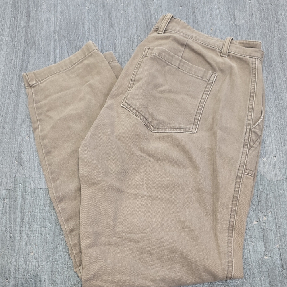 GAP Women's Olive Straight Cropped Pants Size 4R